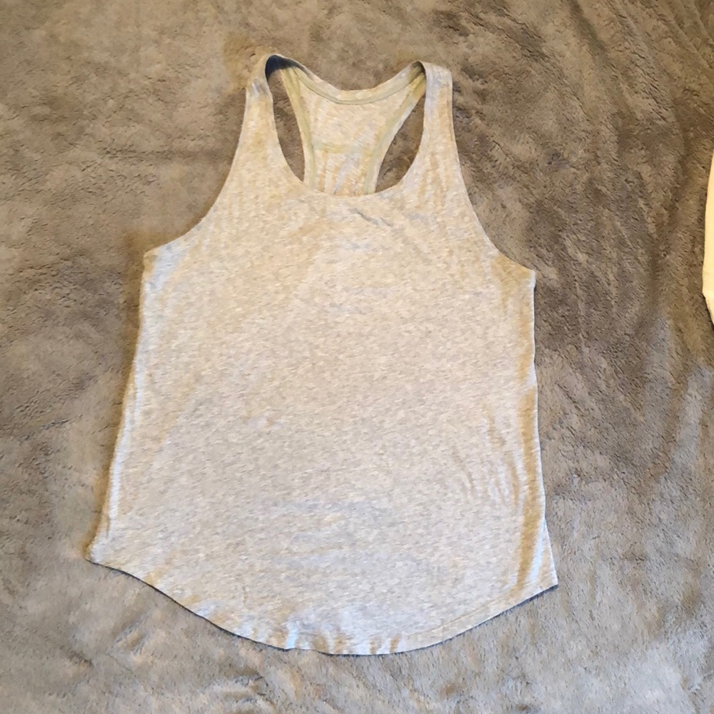 Lululemon Pleated Love Tank, Grey, Size 6.